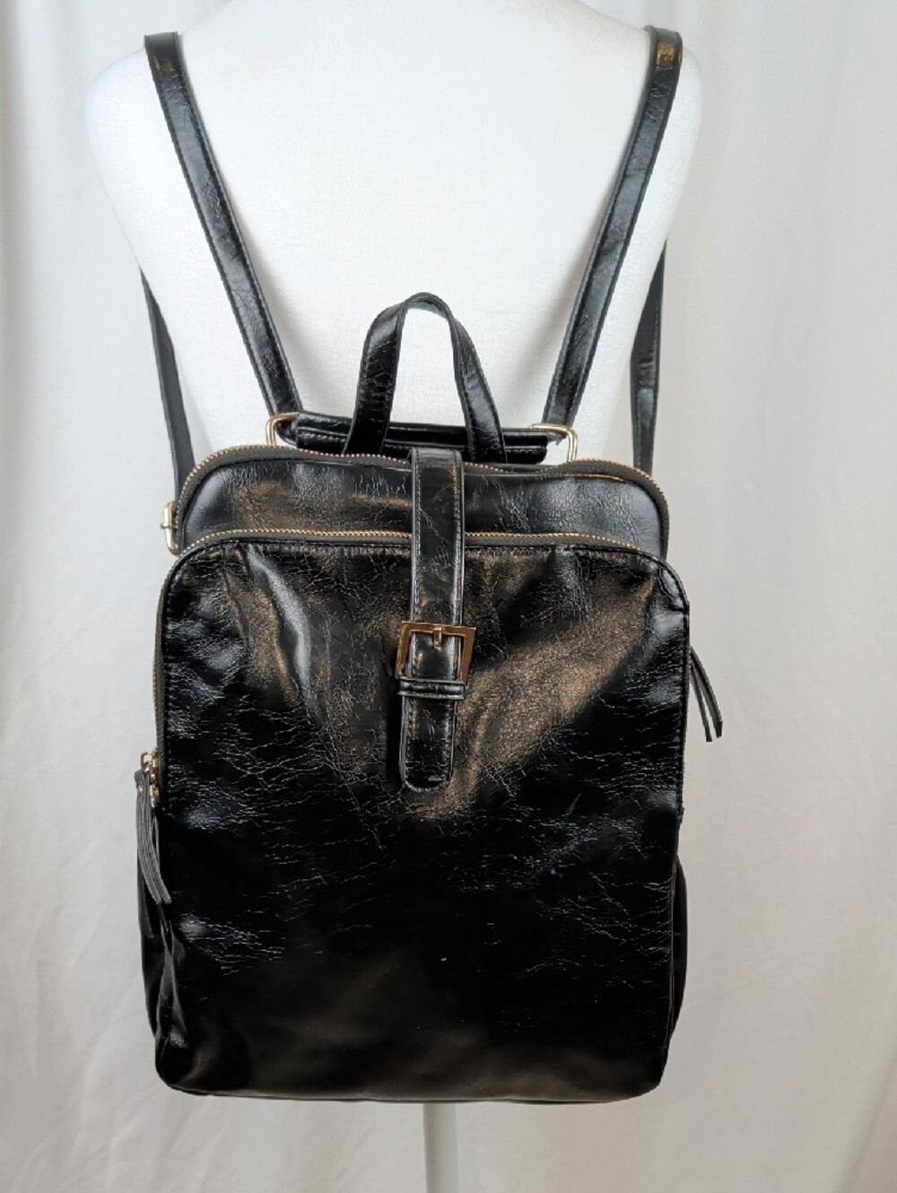 Antik Kraft Yara Convertible Backpack Shoulder Bag Black GUC